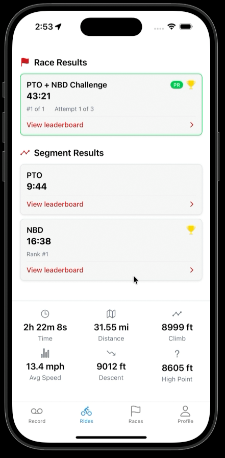 Rali Core Rali App Interface